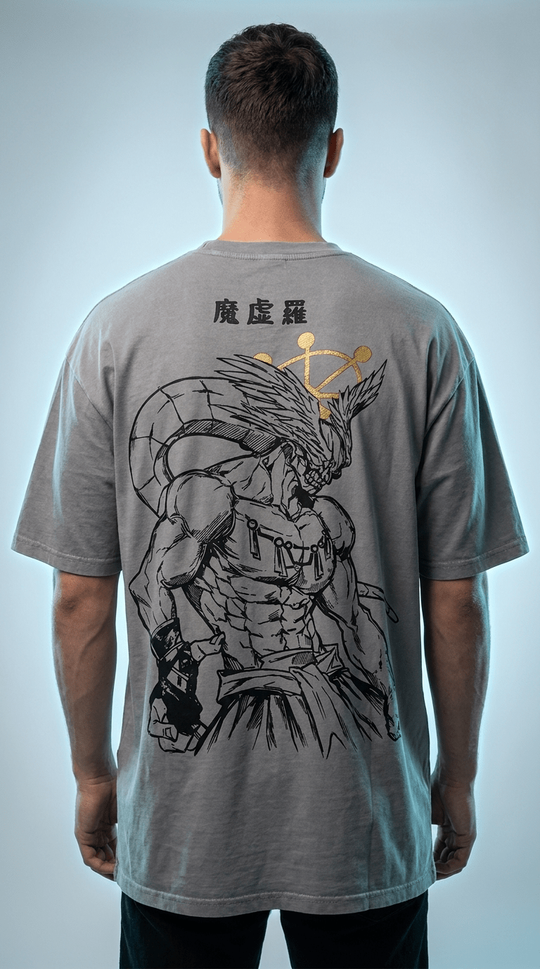 Divine General Mahoraga Graphic T-Shirt | JJK Oversized Streetwear - Oni Theory