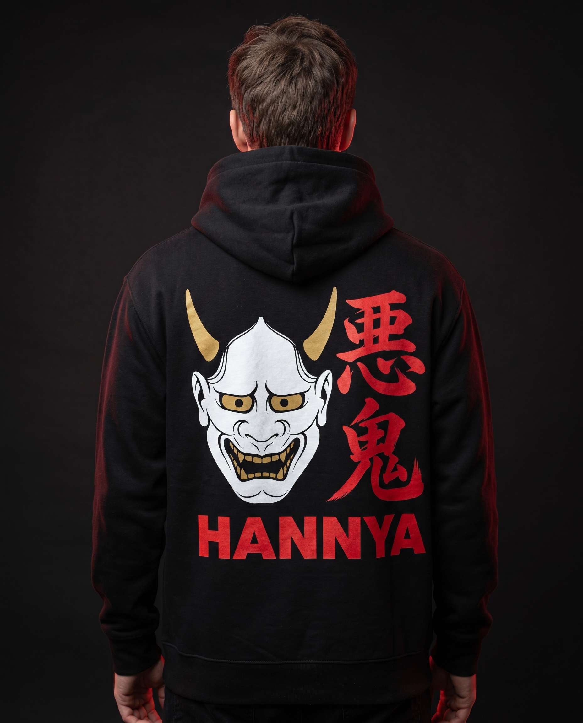 HANNYA Hoodie back — large print