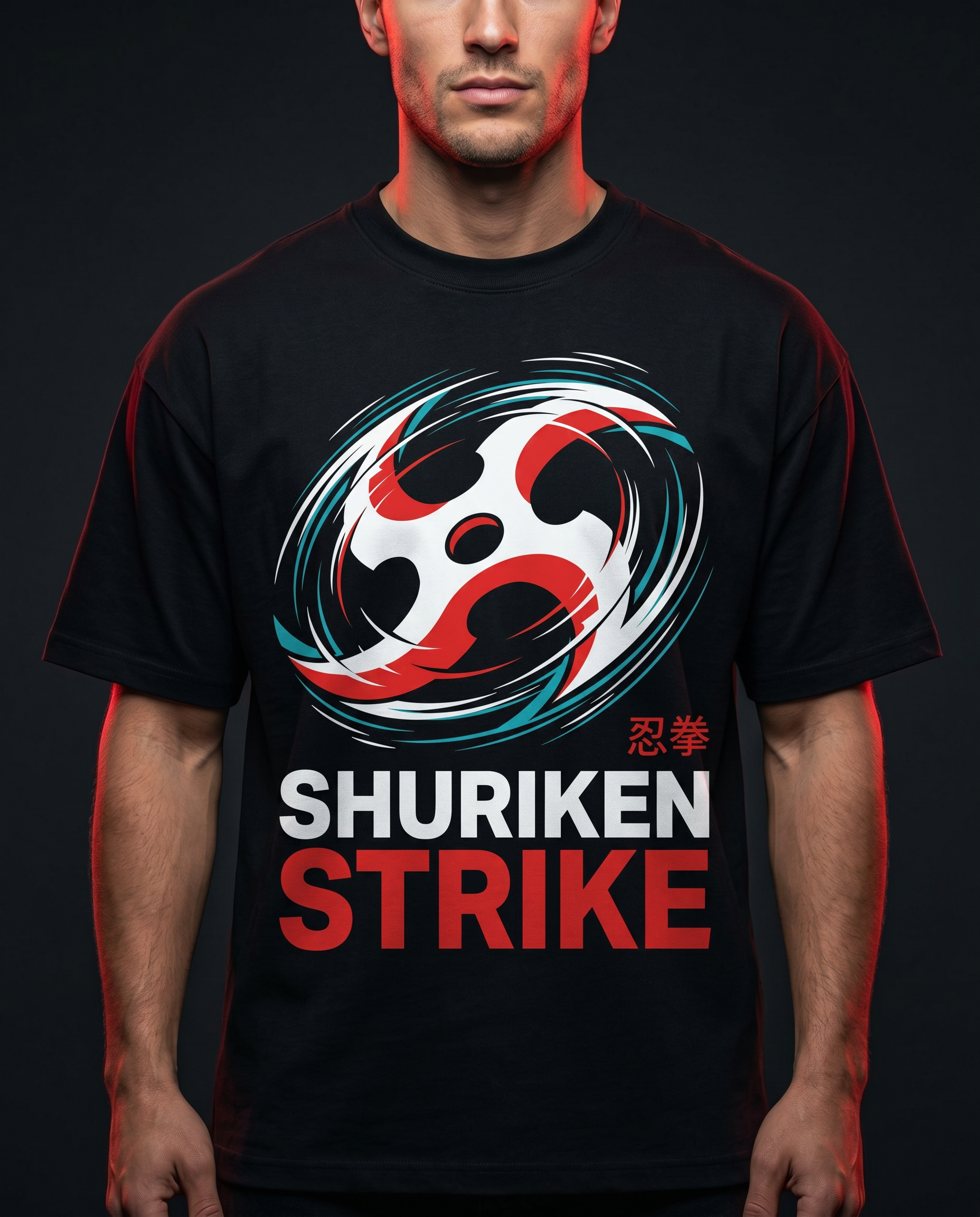 Shuriken Strike Tee front print