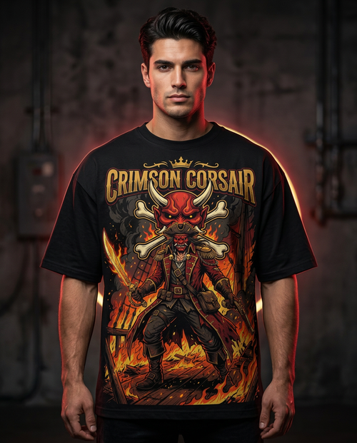 CRIMSON CORSAIR Tee — front print