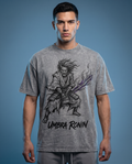UMBRA RONIN Tee — model front, large ink sketch