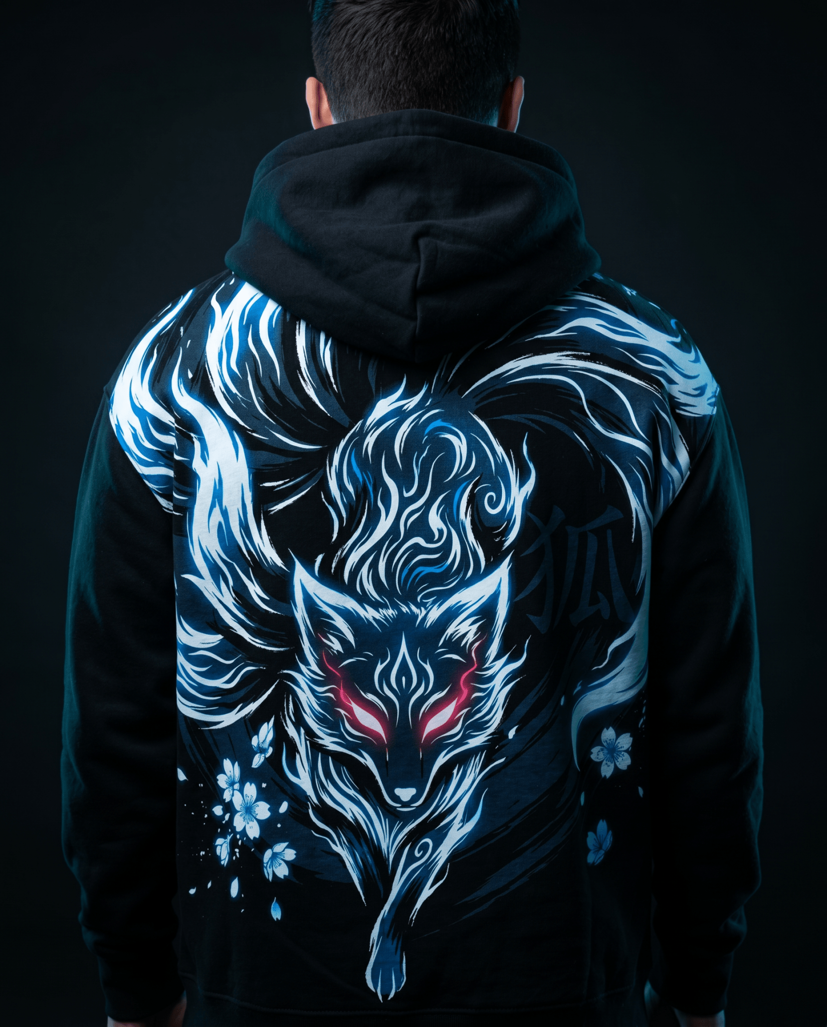 KITSUNE Heavyweight Hoodie — Nine Tails - Oni Theory