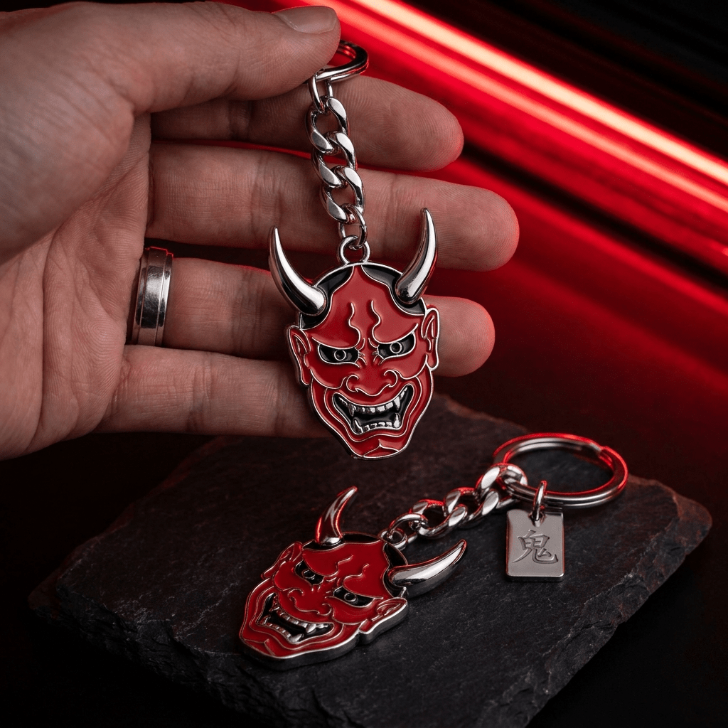 ONI MASK Keychain — Die-Cast - Oni Theory