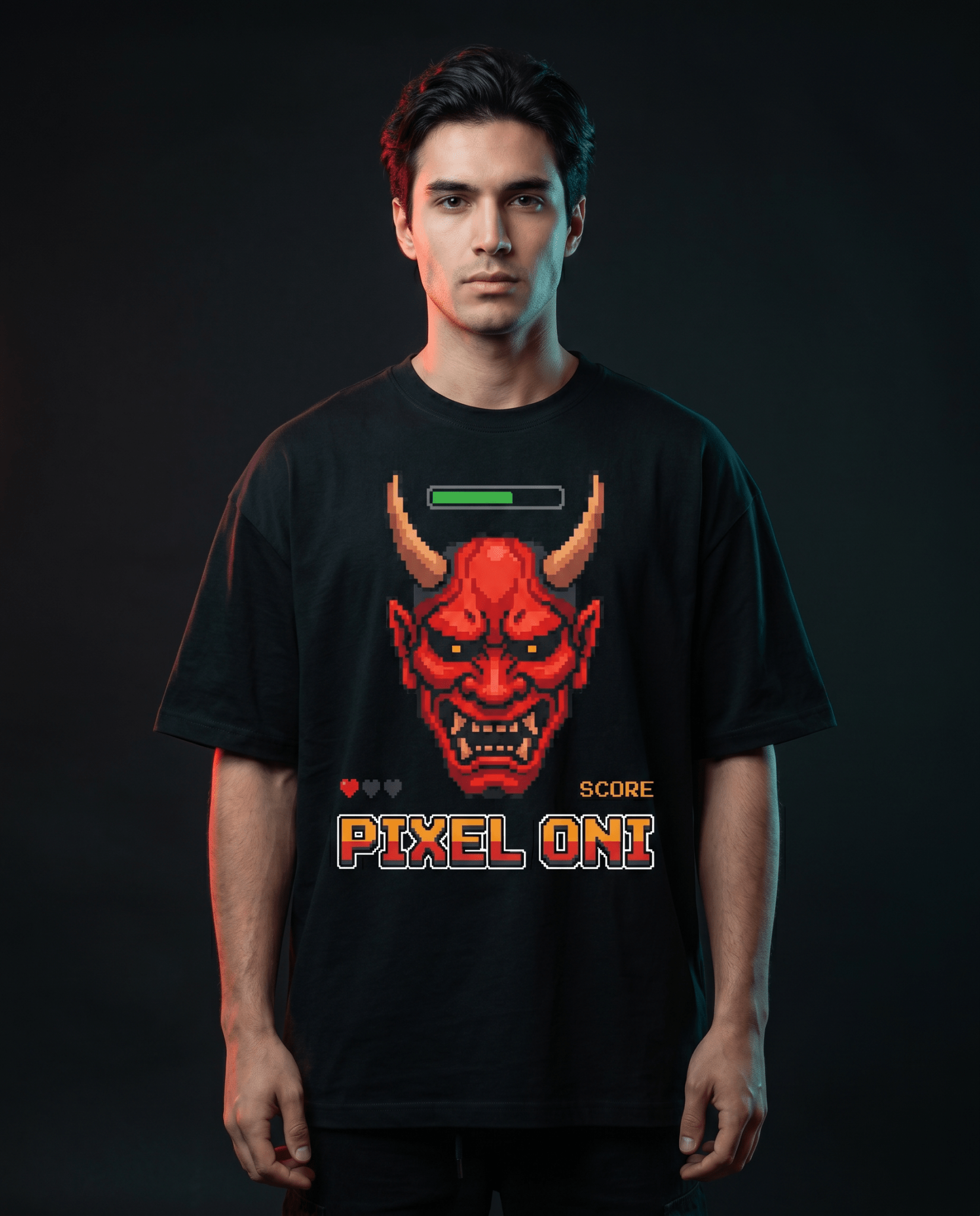 PIXEL ONI Tee — 8-Bit Demon - Oni Theory