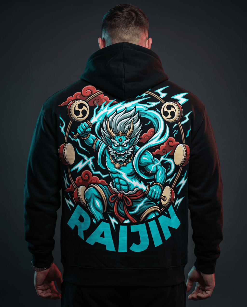 RAIJIN Hoodie — Thunder God - Oni Theory