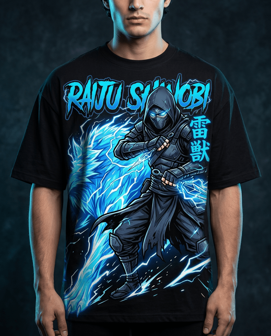 RAIJU SHINOBI Tee — Lightning Beast - Oni Theory