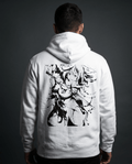 SUMI-E Hoodie — White Blade - Oni Theory
