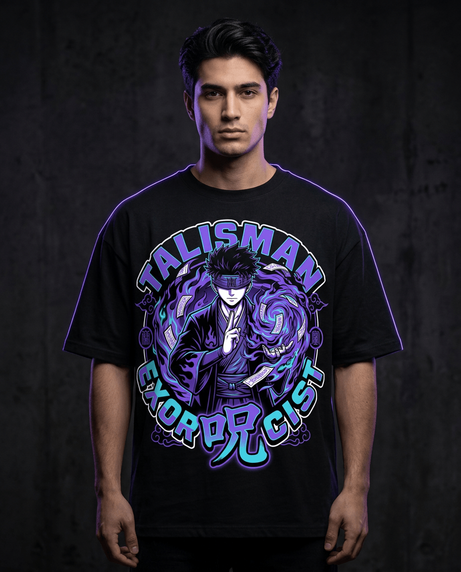 TALISMAN EXORCIST Tee — Cursed Flame - Oni Theory